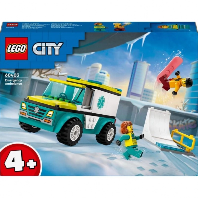 LEGO® City 60403 Sanitka a snowboardista