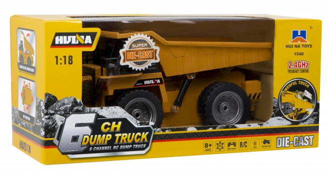 RC nákladní auto sklápěč s kovovou kabinou