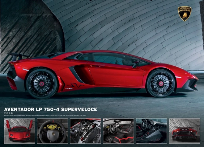 EUROGRAPHICS Puzzle Lamborghini Aventador LP 750-4, 1000 dílků