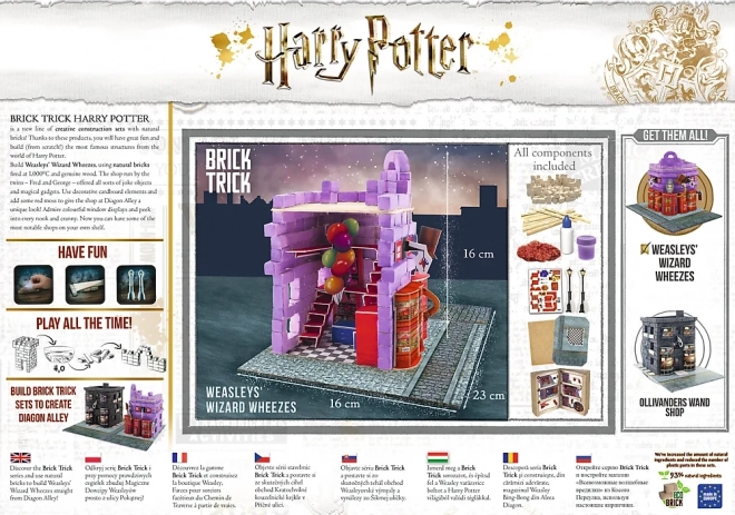 TREFL BRICK TRICK Harry Potter: Weasleyho kouzelnické žertíky M 210 dílů