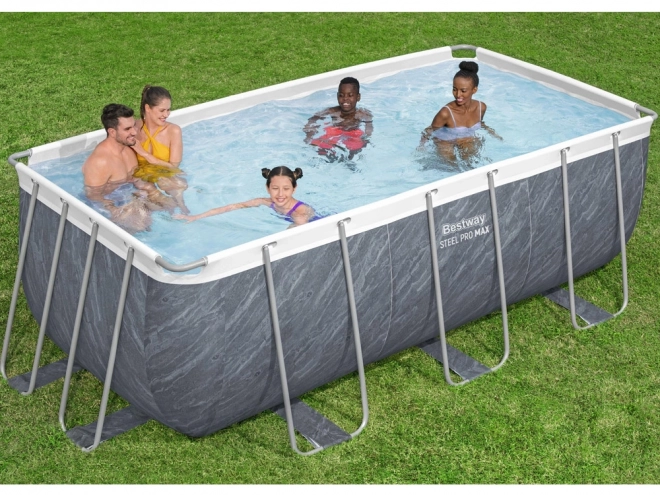 Bazén bestway power steel ratan 412x201x122 cm