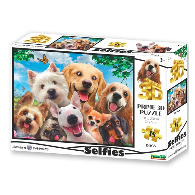 Puzzle Psí Selfie 3D s efektem od PRIME