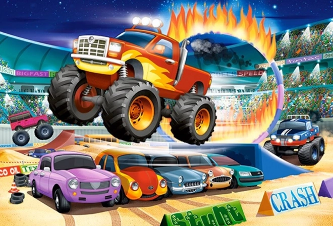 Puzzle 40 Maxi Skákající Monster Truck