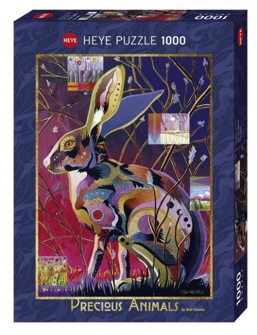 Puzzle 1000 prvků - Vzácná zvířata: králík