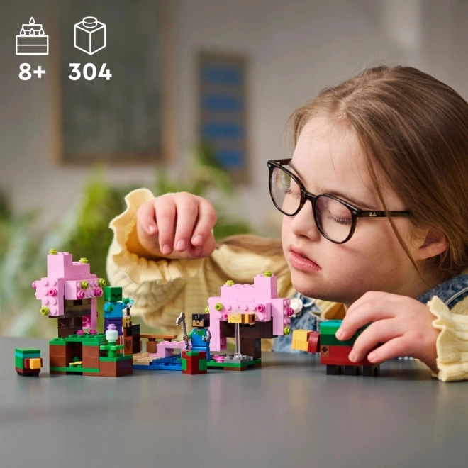 LEGO Minecraft 21260 Zahrada s rozkvetlými třešněmi