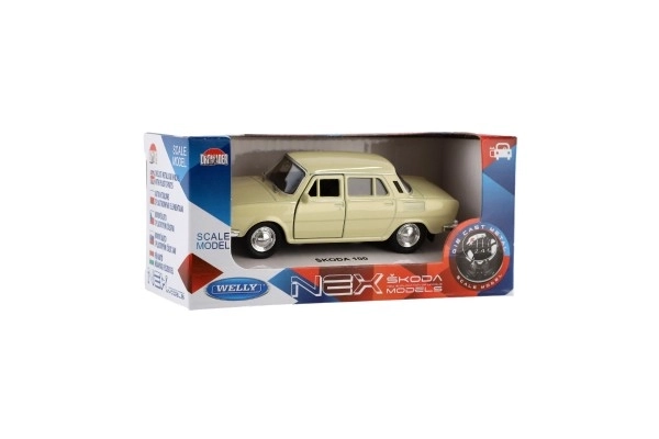 Auto Welly Škoda 100 kov/plast 11cm 1:34 na volný chod možnost 4 barev 15x7x7cm