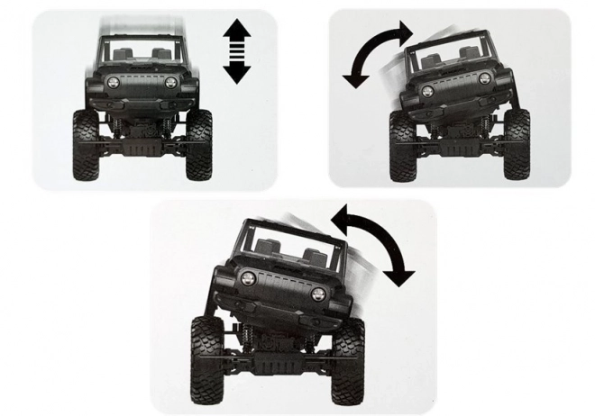 Zdalně řízené terénní auto Jeep