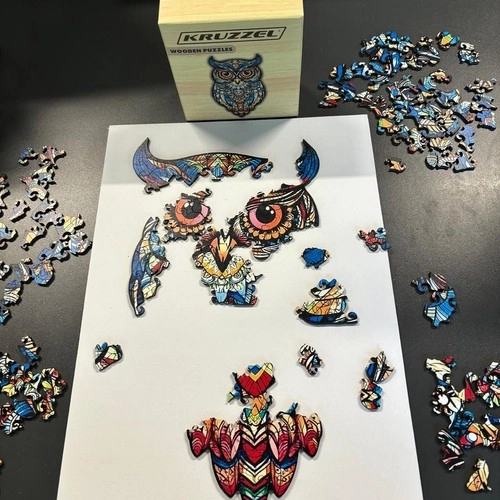 Dřevěné puzzle Kruzzel 24551