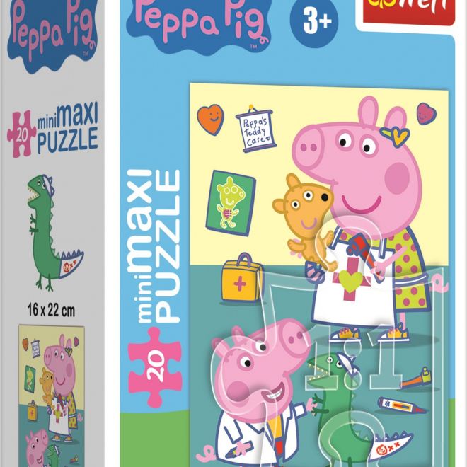TREFL Puzzle Prasátko Peppa: Zdravotní prohlídka 20 dílků