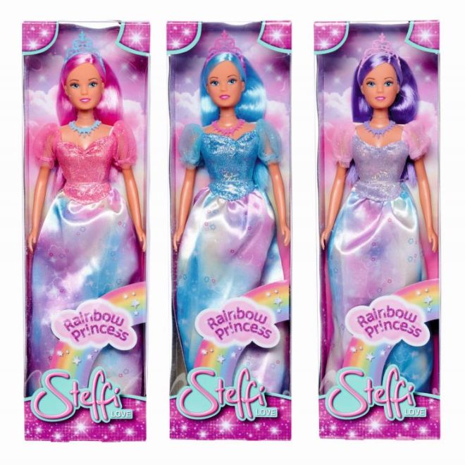 Panenka Steffi Rainbow Princess, 3 druhy
