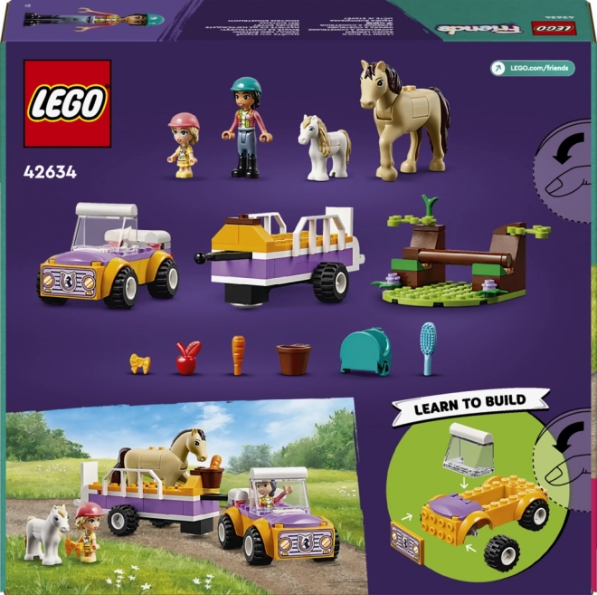 LEGO® Friends 42634 Přívěs s koněm a poníkem