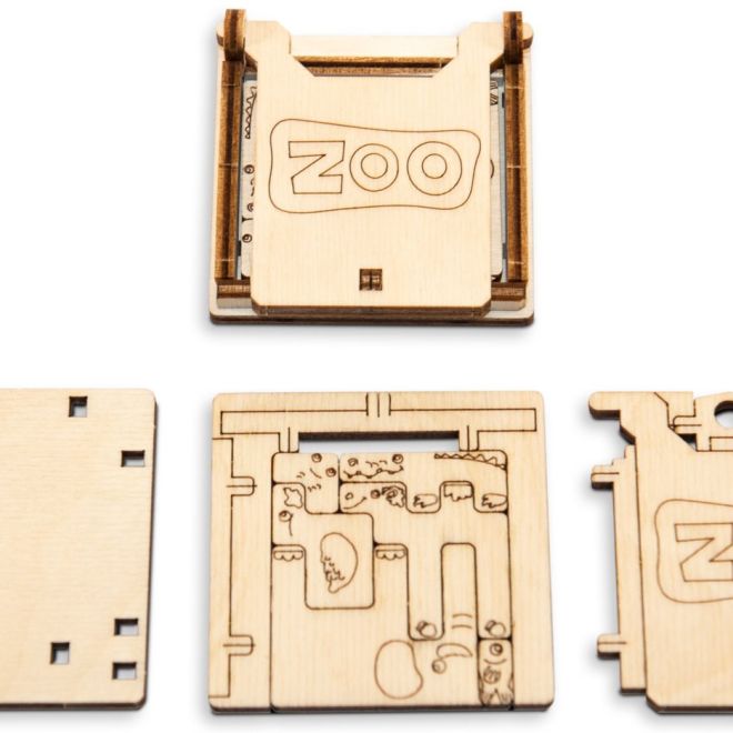 Wooden City 3D puzzle hlavolam mini Zoo