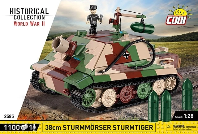 COBI 2585 II WW 38 cm Sturmmorser Sturmtiger, 1:28, 1100 k, 1 f