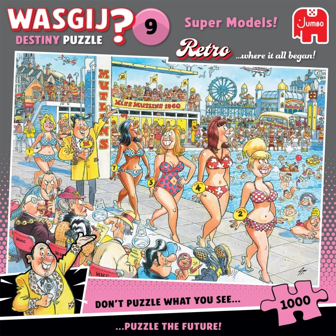 Wasgij Destiny 9: Super Modelky Puzzle 1000 Dílů