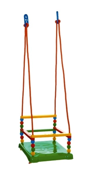 Plastová dětská houpačka zelená – Zelená