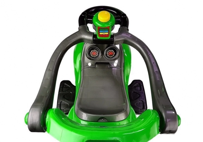 Mega Car 3v1 Push Ride Green