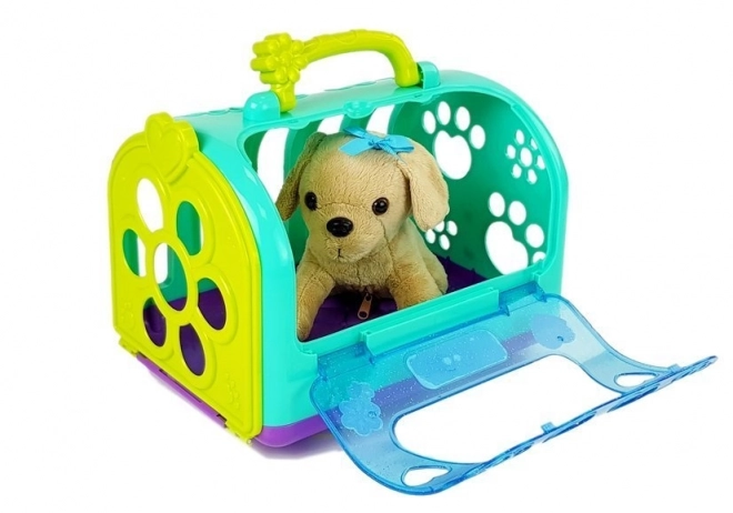 Veterinární sada se psem a transportérem
