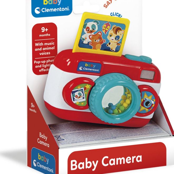 CLEMENTONI BABY Interaktivní fotoaparát se světlem a zvuky