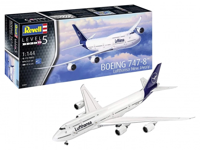 Plastikový model Boeing 747-8 Lufthansa nový