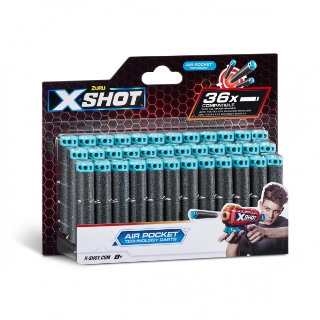Náhradní pěnové náboje X-Shot Air Pocket Technology, 36 ks