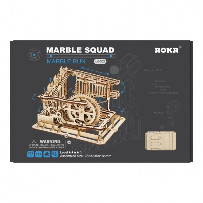 Trapdoors Marble Squad - Kuličková dráha - 3D dřevěná stavebnice