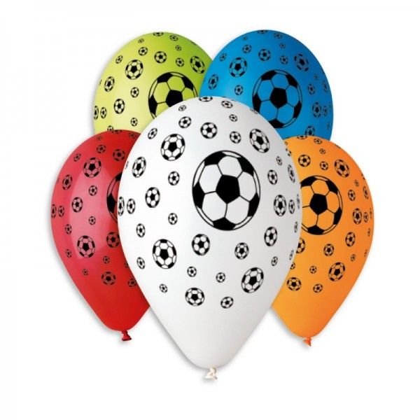 Balónky nafukovací fotbal 30 cm - 5 kusů
