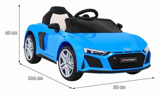 Audi R8 LIFT Auto na baterie modré + dálkové ovládání + EVA kola + MP3 + LED dioda