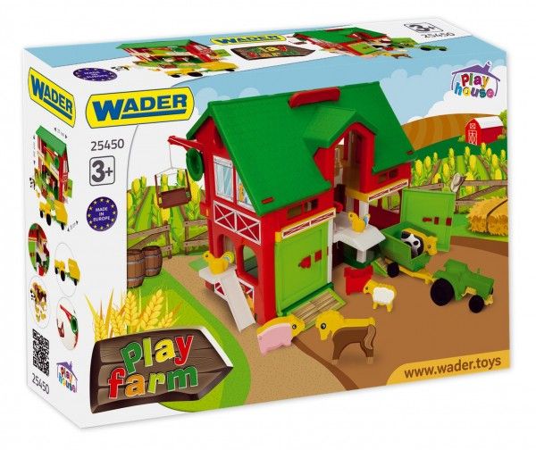 Domeček Farma stáj 40x35cm v krabici 59x40x15cm Wader
