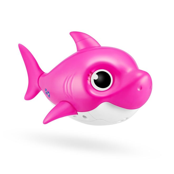 Zuru Robo Alive figurka Junior Robotický Plovoucí žralok -růžový