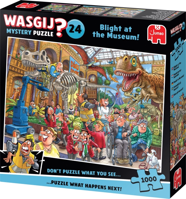 Puzzle JUMBO WASGIJ Mystery 24: Plíseň v muzeu 1000 dílků