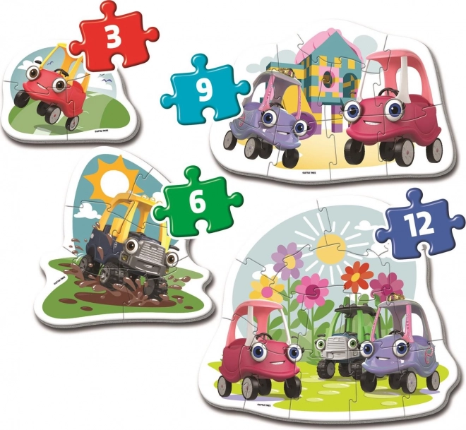 CLEMENTONI Moje první puzzle Little Tikes 4v1 (3,6,9,12 dílků)