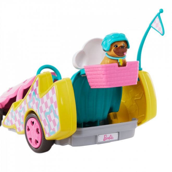 Panenka Barbie Stacie a filmové vozidlo Gokart