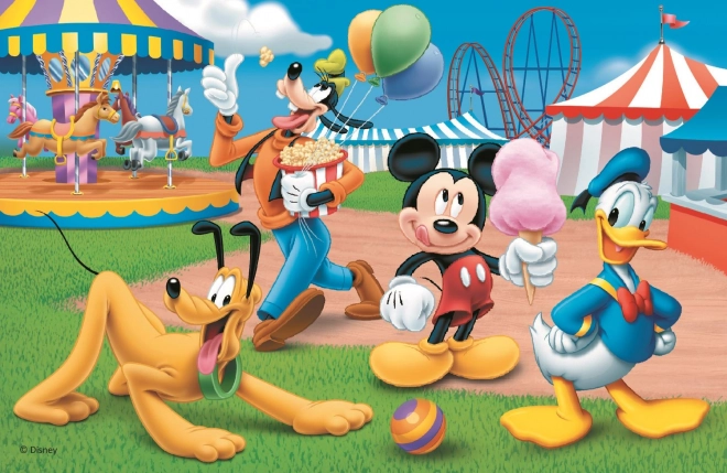 TREFL Puzzle Mickey Mouse: V zábavním parku 54 dílků