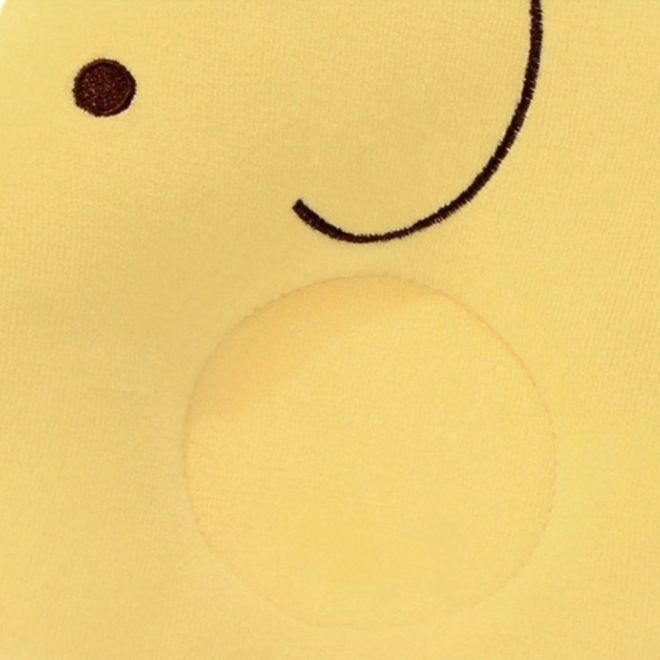 Dětský polštářek ve tvaru sloníka – Žlutý