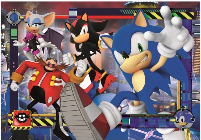 Puzzle Sonic ježek v akci