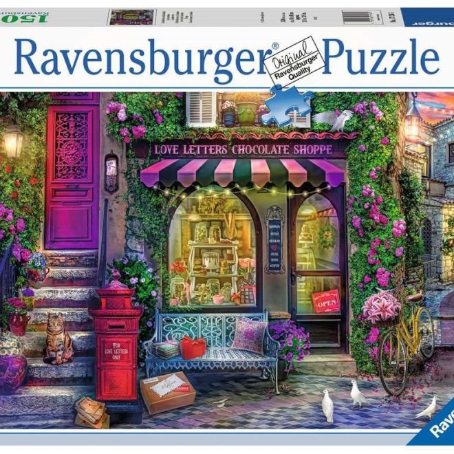 RAVENSBURGER Puzzle Milostné dopisy a čokoláda 1500 dílků