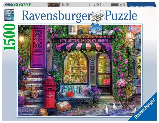 Ravensburger puzzle Čokoládový obchod 1500 dílků