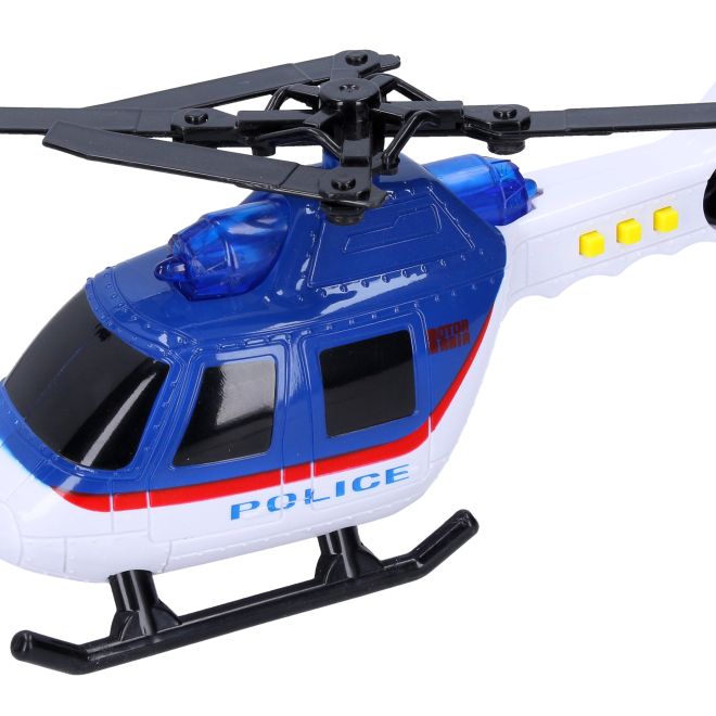 Policejní vrtulník s efekty 18 cm