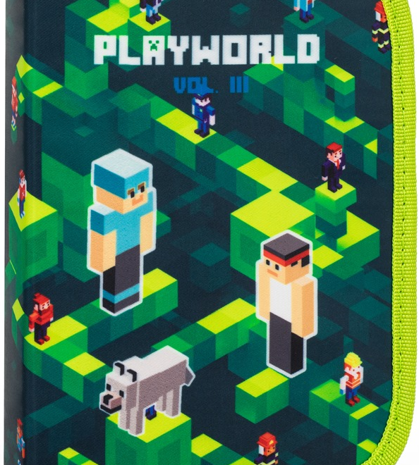 OXYBAG Školní penál jednopatrový Playworld Vol. III.