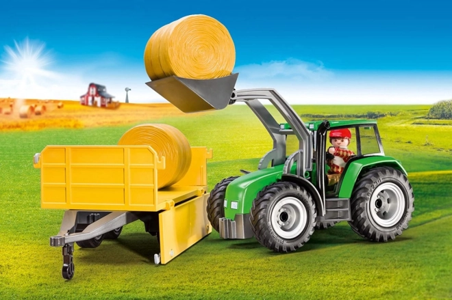 Sada figurek země 9317 Traktor s přívěsem