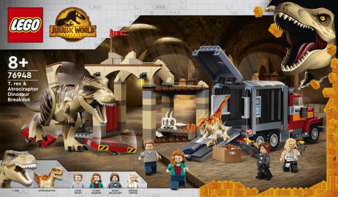LEGO® Jurassic World 76948 Útěk T-rexe a atrociraptora