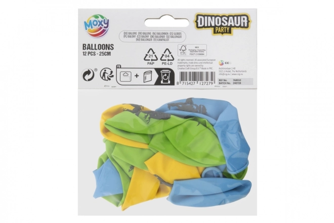 Balonky dino 25cm 12ks