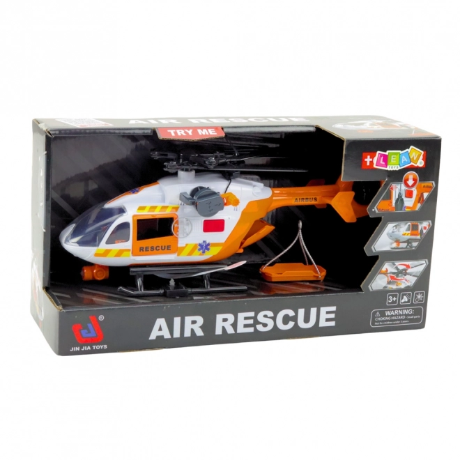 Záchranná helikoptéra se světly a zvuky