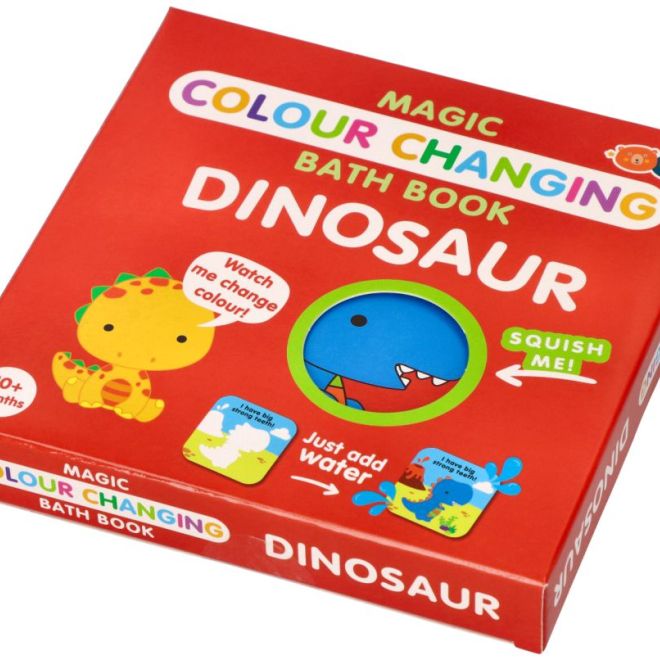 Kouzelná barevná knížka do koupele s dinosaury