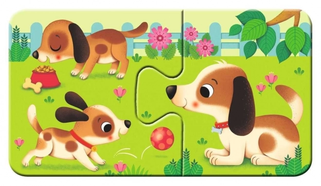 RAVENSBURGER Moje první puzzle Zvířátka a mláďátka 9x2 dílků