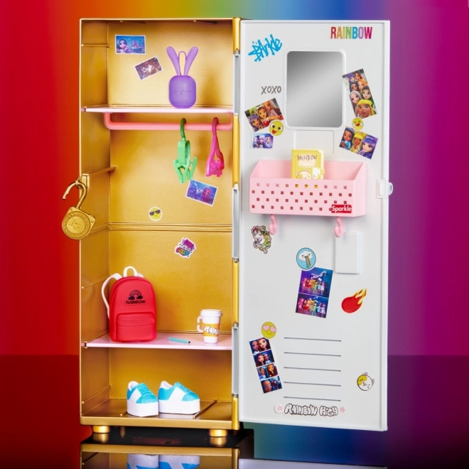 Školní skříňka Rainbow High stylová skříňka