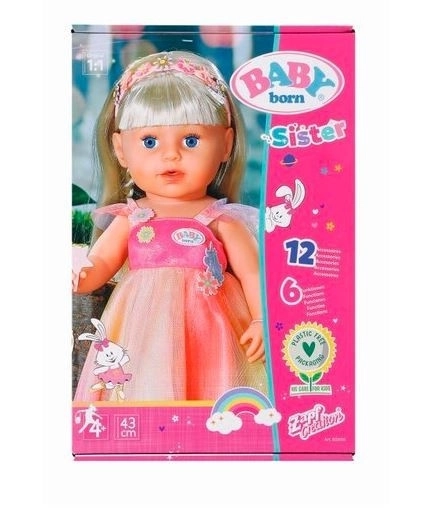 Baby Born Starší sestřička Soft Touch Jednorožčí víla - 43 cm