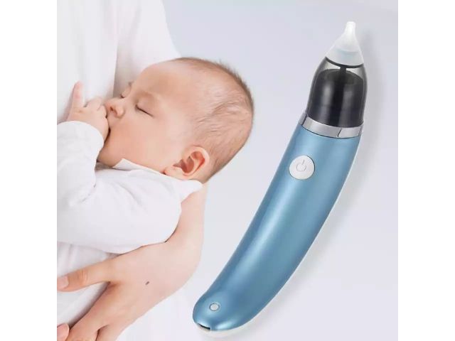 Elektrická nosní odsávačka pro kojence – Modrá