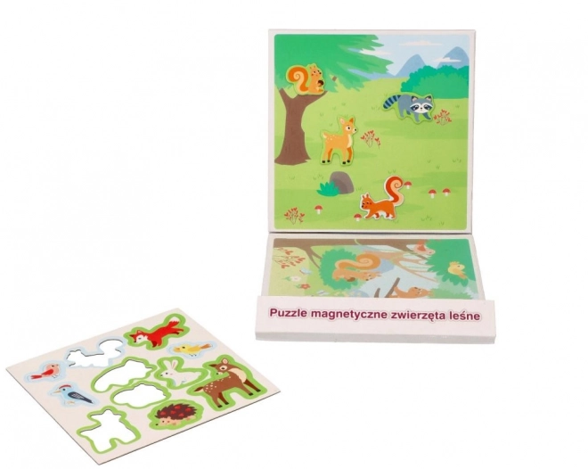 Magnetická puzzle knížka - Lesní zvířata