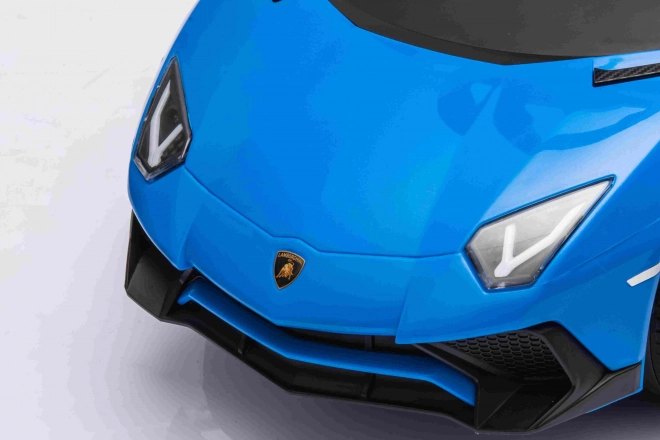 Dětské odrážedlo s vodící tyčí, Lamborghini Aventador SV modré